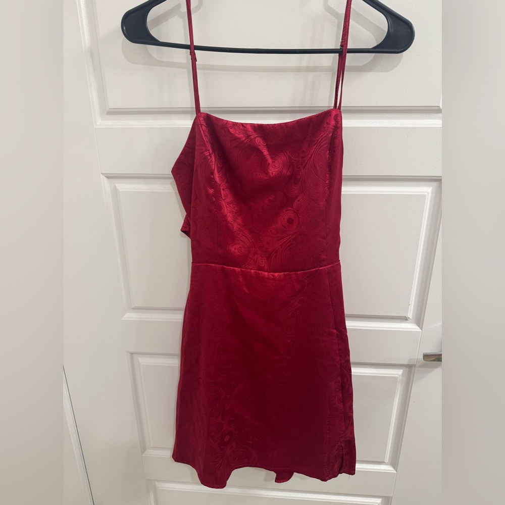 Lulus red mini backless dress